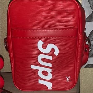 Supreme x LV bag